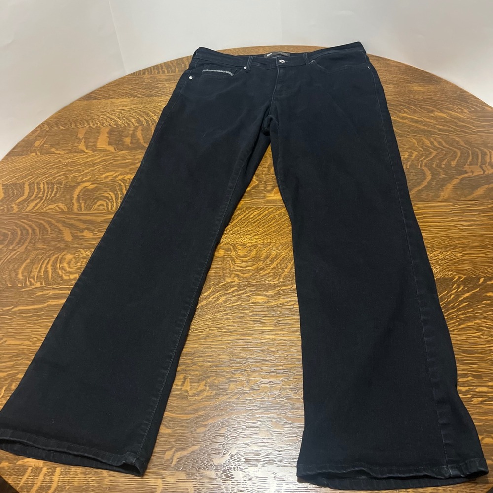 Levi's 512 Bootcut Jeans Womens 16W M Black Perfectly Shaping Denim W33 L32